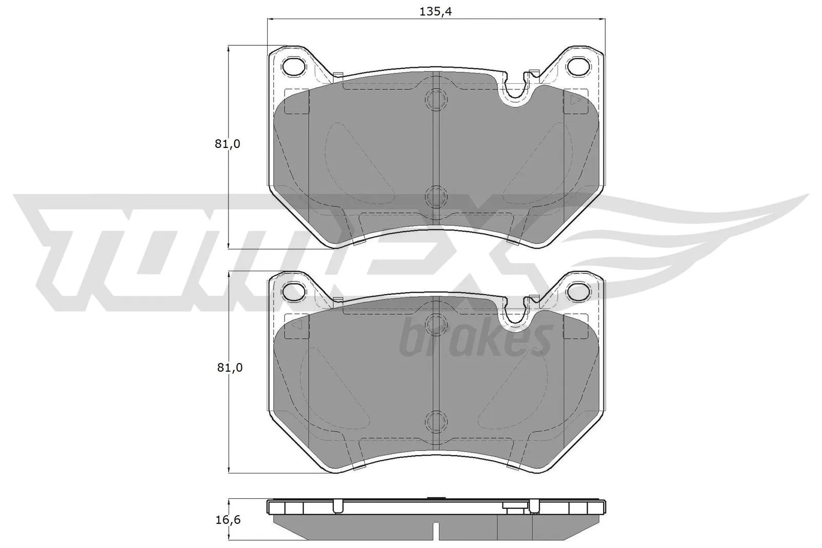 Brake Pad Set, disc brake (TX 19-43)