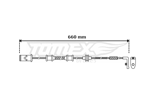 Warning Contact, brake pad wear (TX 30-36)