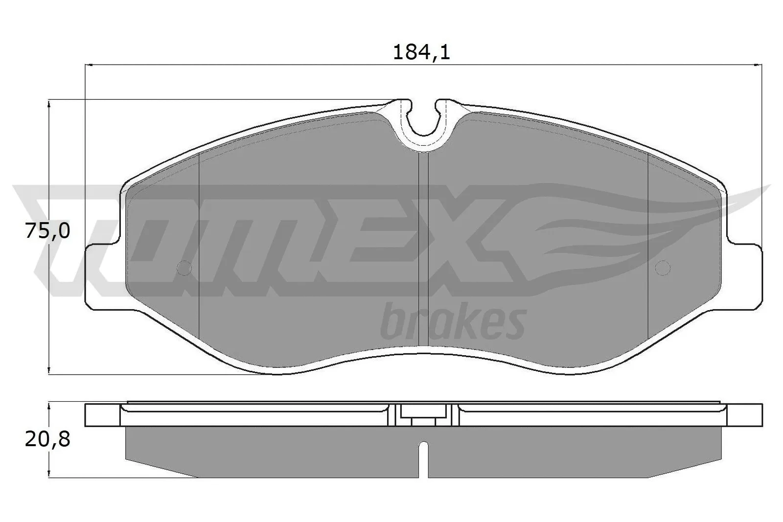 Brake Pad Set, disc brake (TX 18-12)