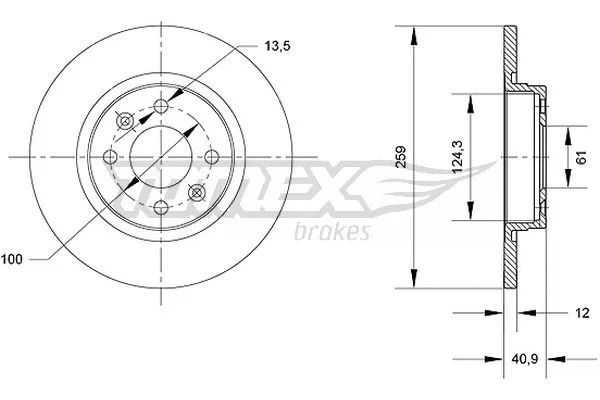 Brake Disc (TX 70-76)