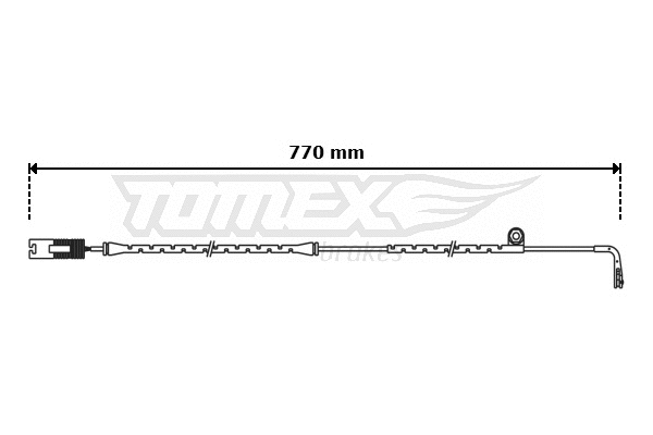 Warning Contact, brake pad wear (TX 31-09)