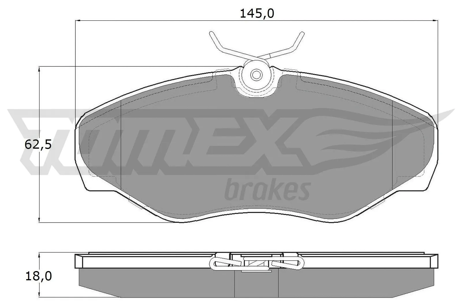Brake Pad Set, disc brake (TX 13-08)