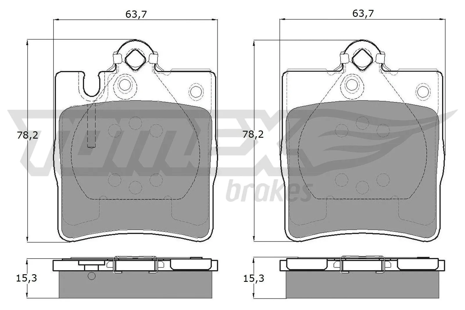 Brake Pad Set, disc brake (TX 12-79)
