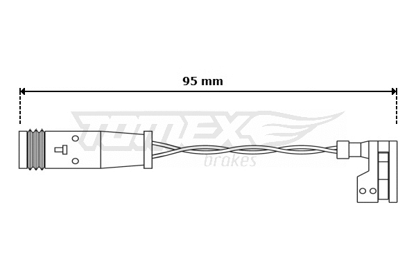 Warning Contact, brake pad wear (TX 30-66)