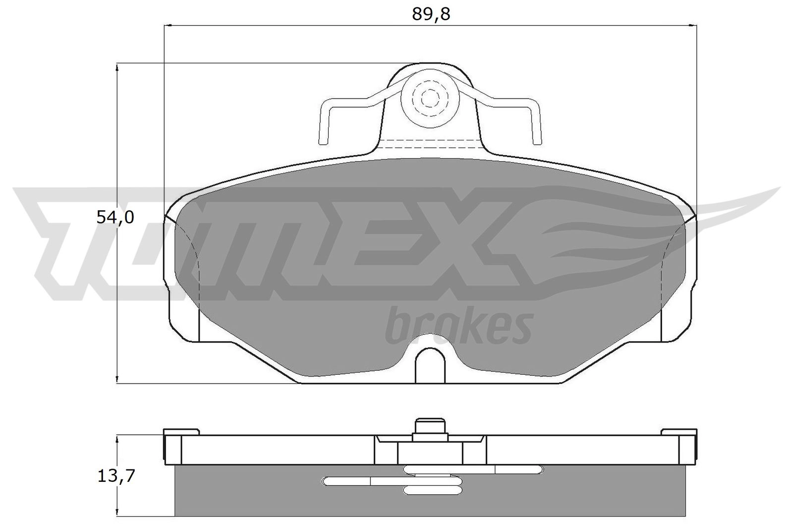 Brake Pad Set, disc brake (TX 10-67)