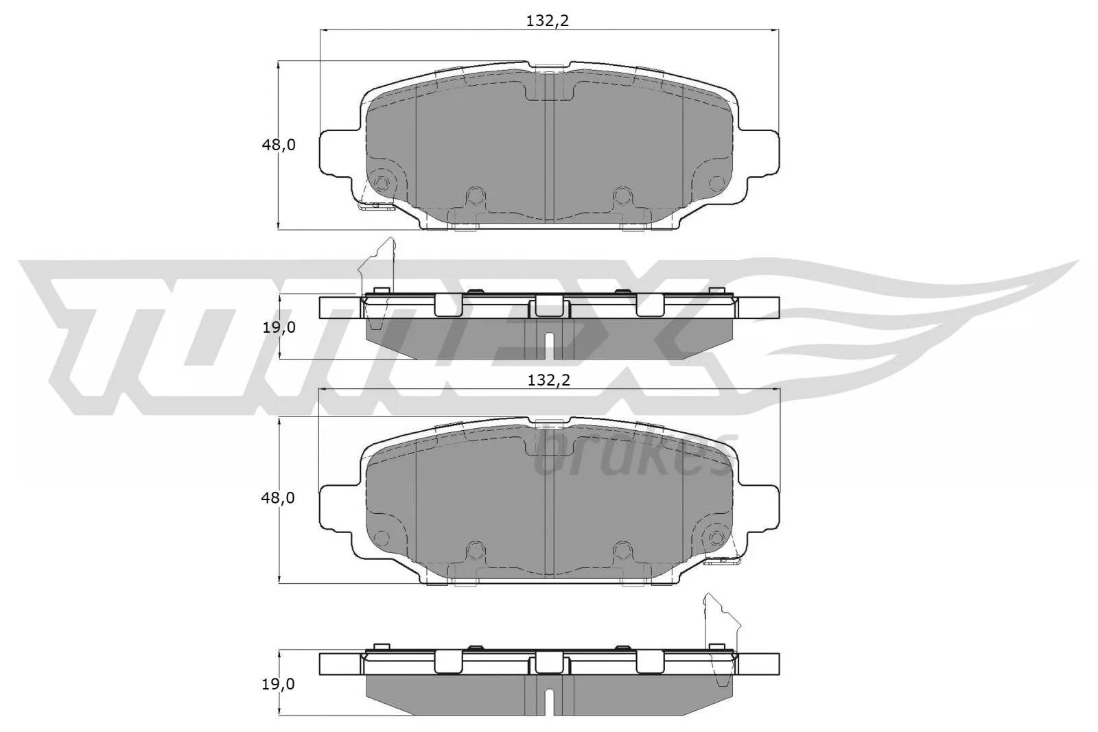 Brake Pad Set, disc brake (TX 60-03)