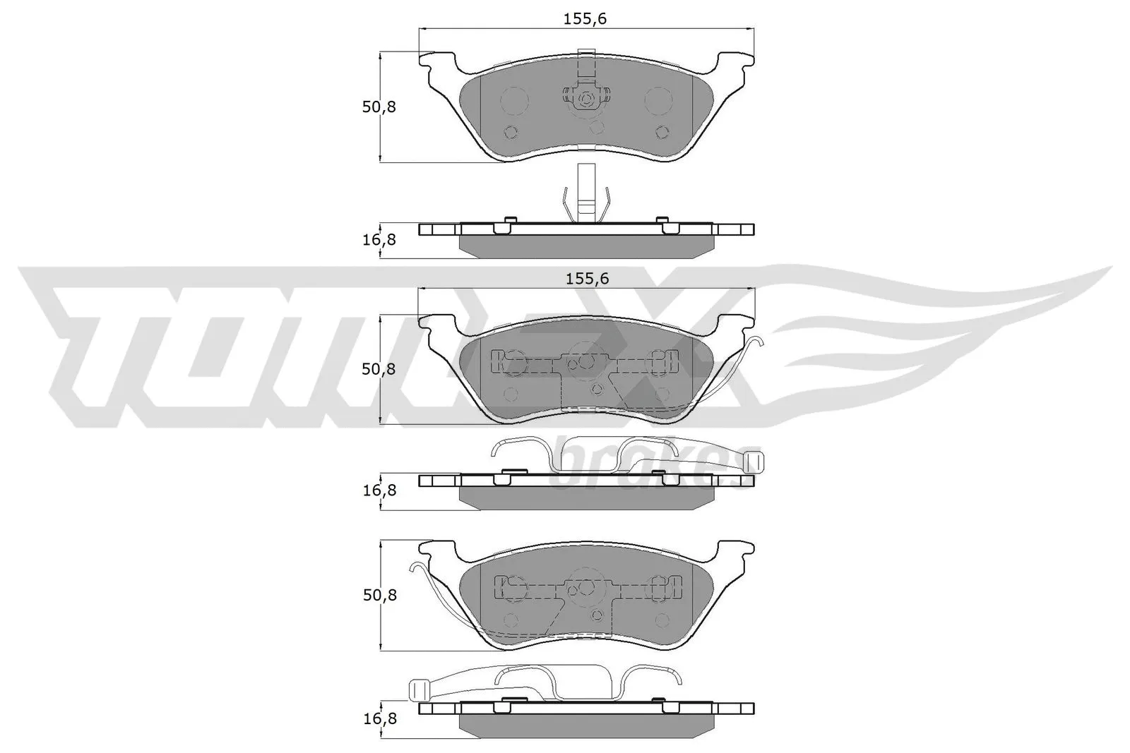 Brake Pad Set, disc brake (TX 15-31)