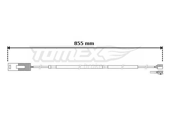 Warning Contact, brake pad wear (TX 30-72)