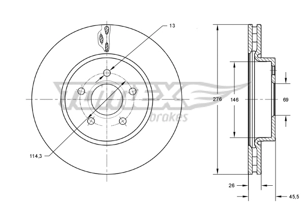 Brake Disc (TX 73-85)