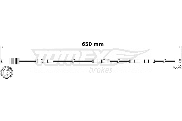 Warning Contact, brake pad wear (TX 31-15)