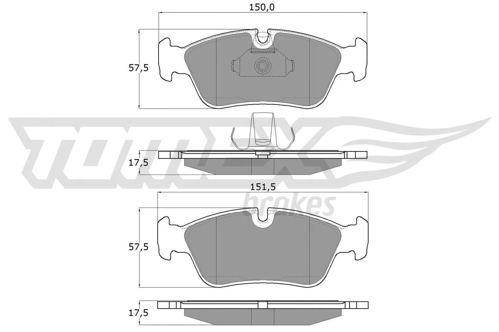 Brake Pad Set, disc brake (TX 13-16)