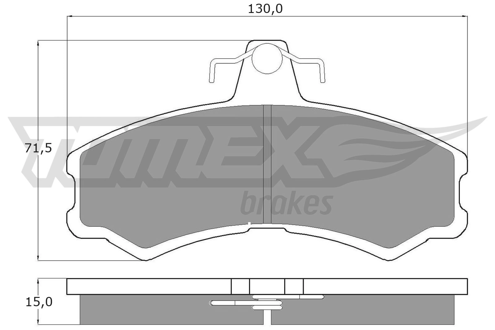 Brake Pad Set, disc brake (TX 10-45)