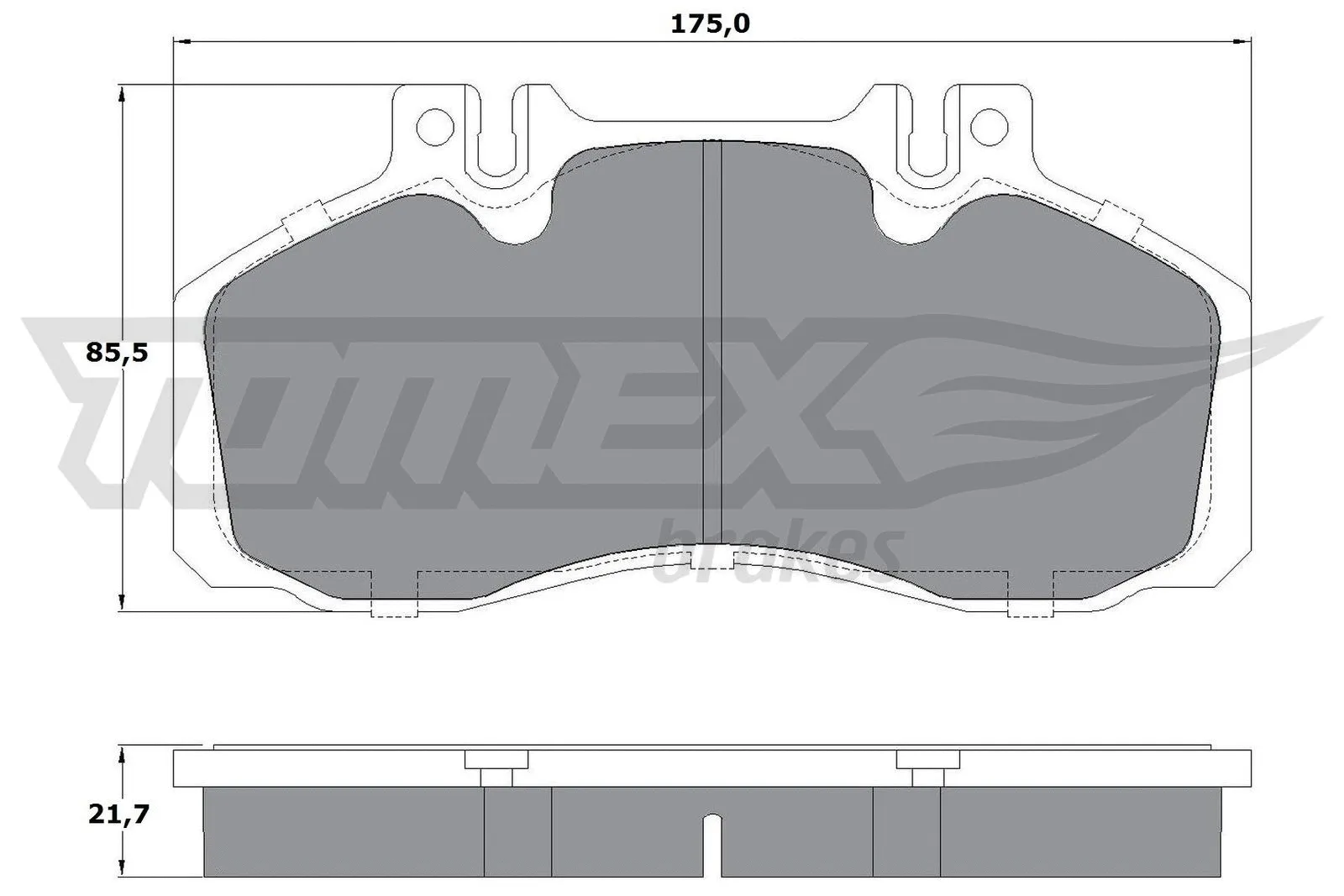 Brake Pad Set, disc brake (TX 12-88)