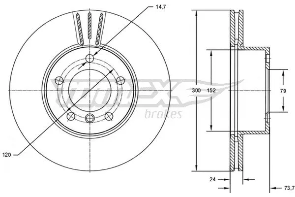 Brake Disc (TX 72-54)