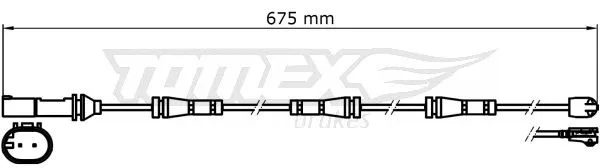 Warning Contact, brake pad wear (TX 31-35)