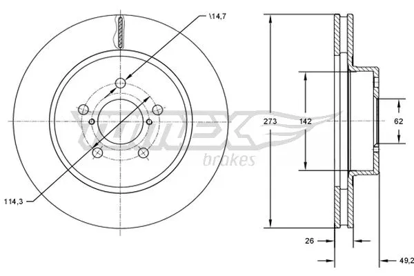 Brake Disc (TX 73-12)