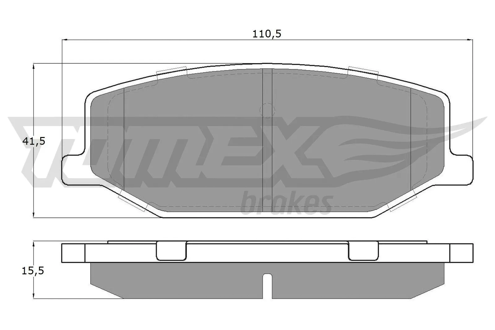 Brake Pad Set, disc brake (TX 19-36)