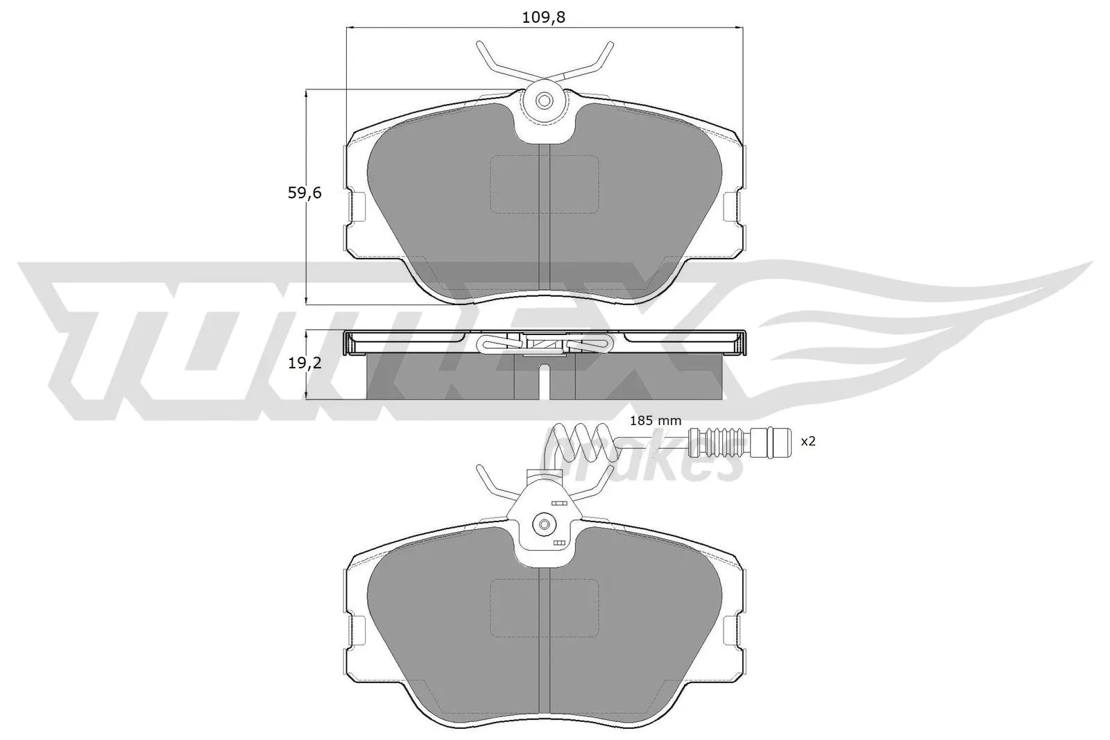 Brake Pad Set, disc brake (TX 10-211)