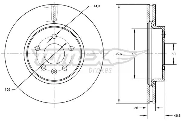 Brake Disc (TX 72-49)