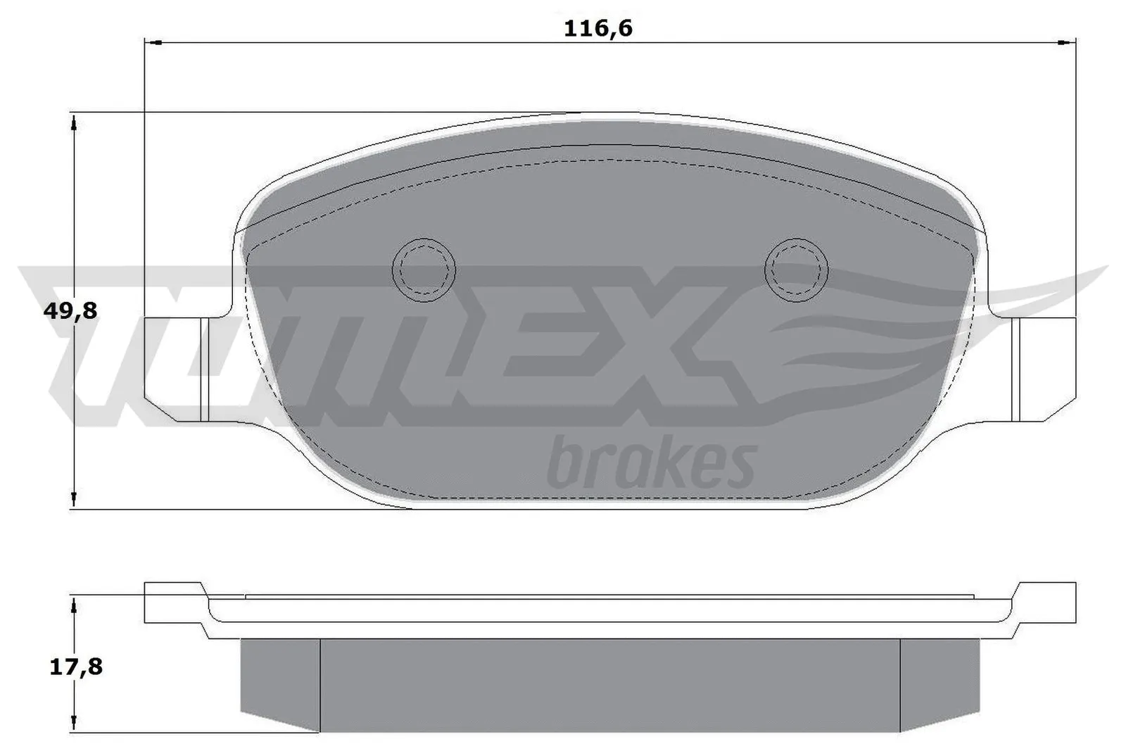 Brake Pad Set, disc brake (TX 17-70)