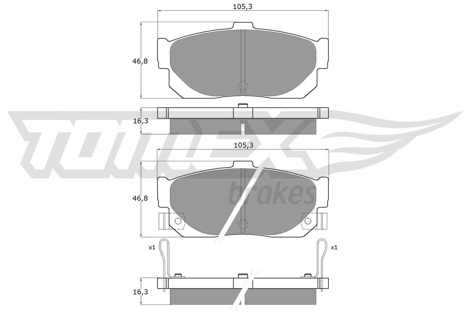 Brake Pad Set, disc brake (TX 11-59)