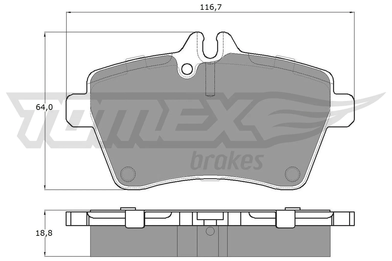 Brake Pad Set, disc brake (TX 14-56)