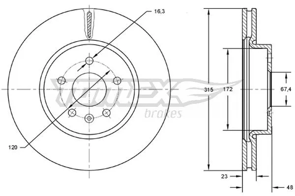 Brake Disc (TX 72-97)