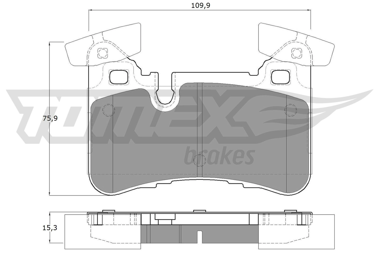 Brake Pad Set, disc brake (TX 12-67)