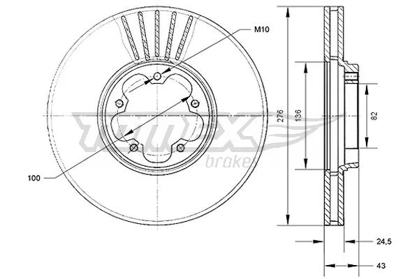 Brake Disc (TX 70-75)
