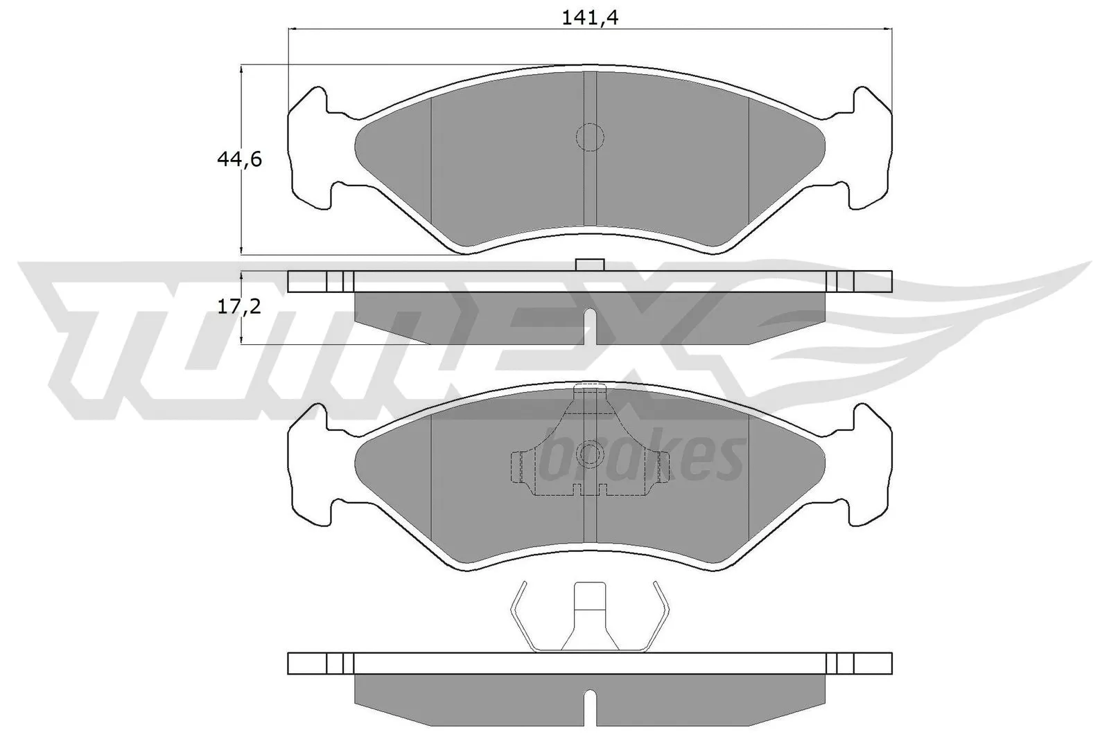Brake Pad Set, disc brake (TX 10-83)