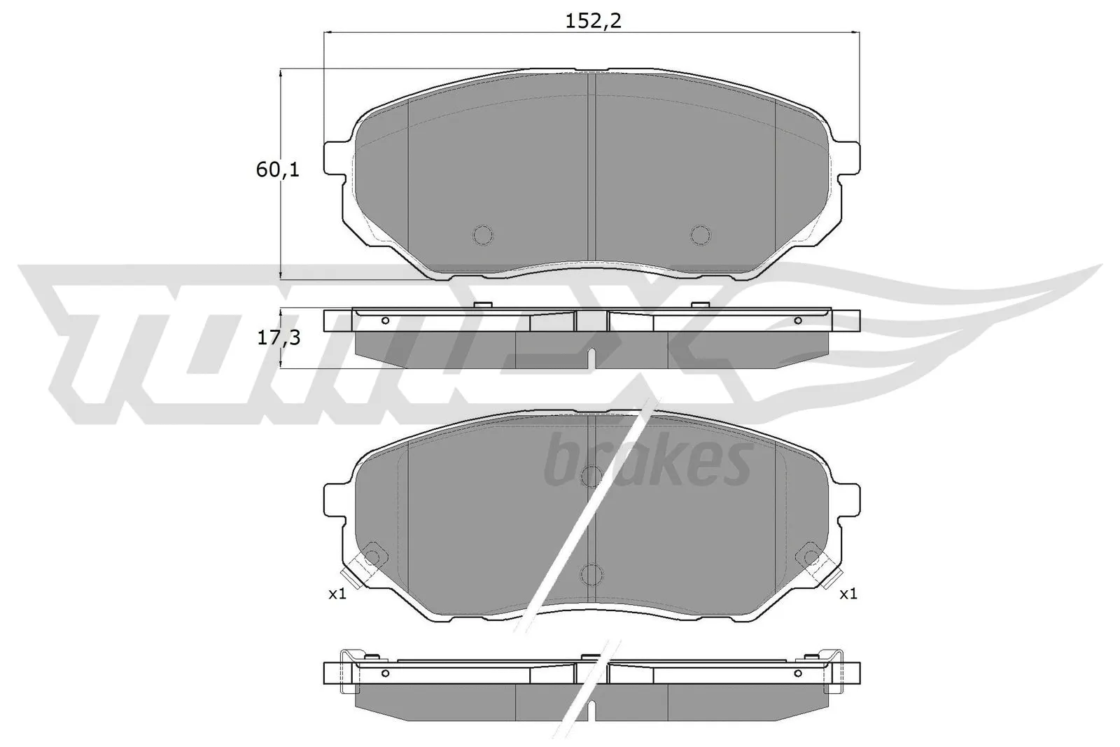 Brake Pad Set, disc brake (TX 18-28)