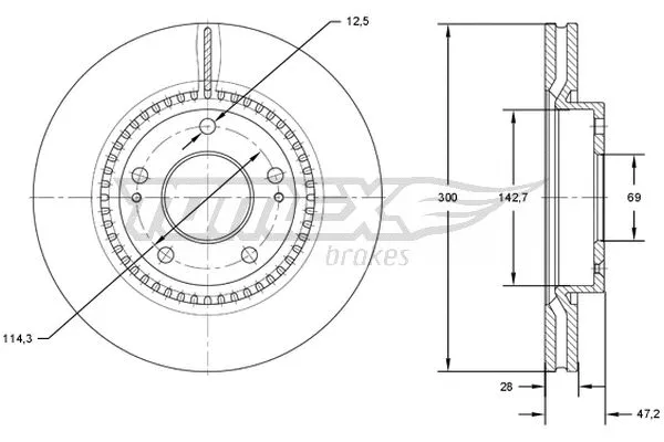 Brake Disc (TX 72-47)