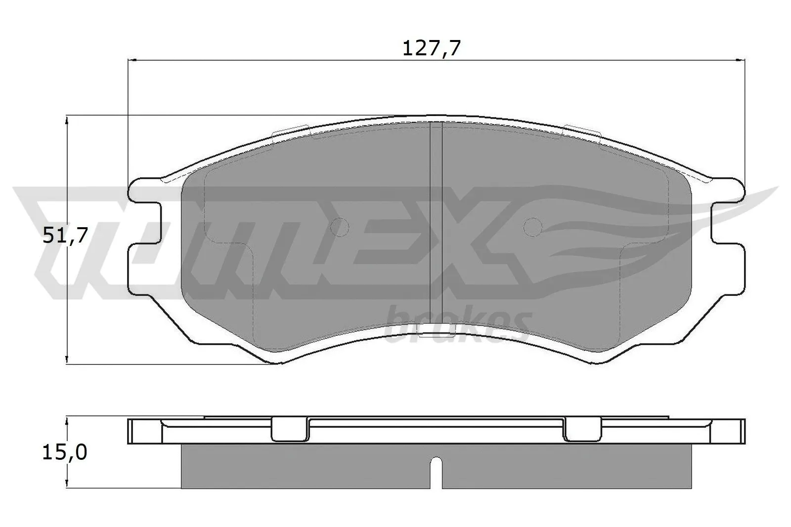 Brake Pad Set, disc brake (TX 12-02)