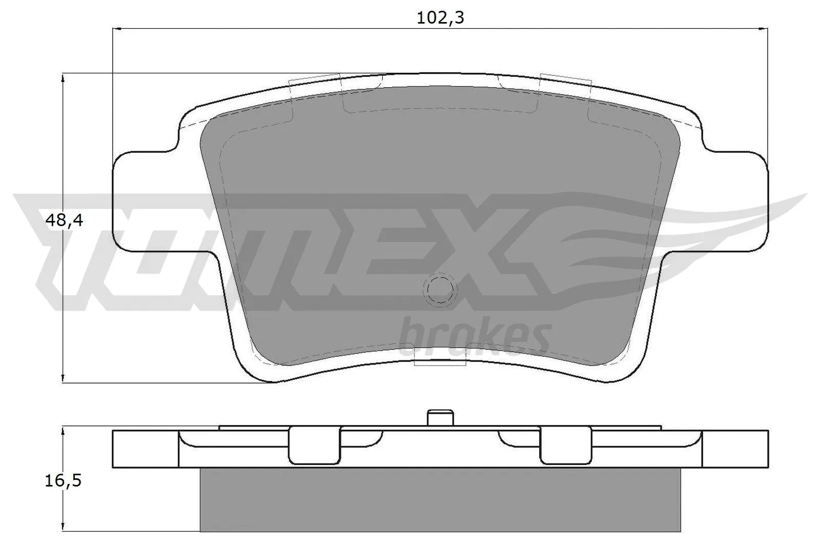Brake Pad Set, disc brake (TX 14-82)
