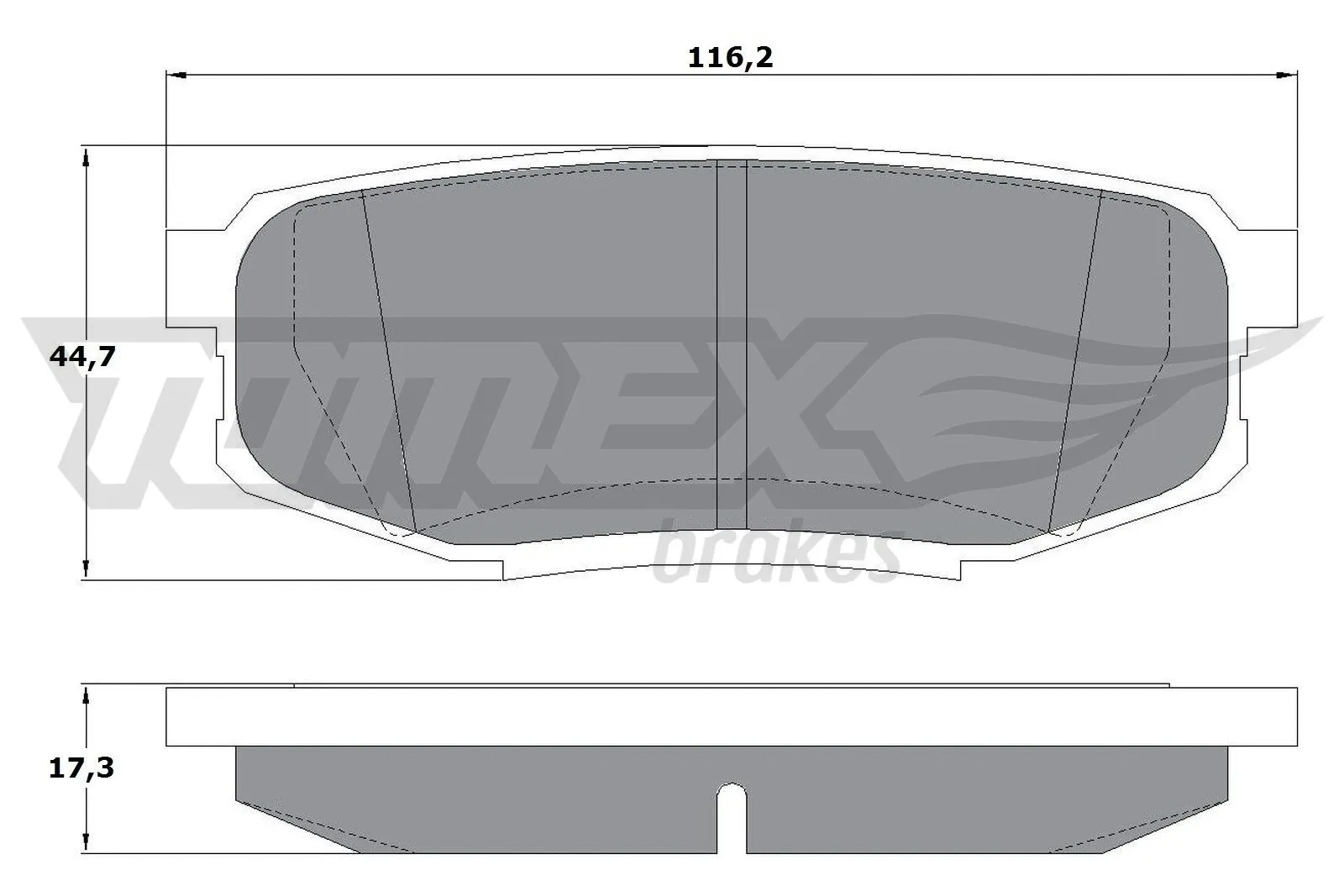 Brake Pad Set, disc brake (TX 17-78)