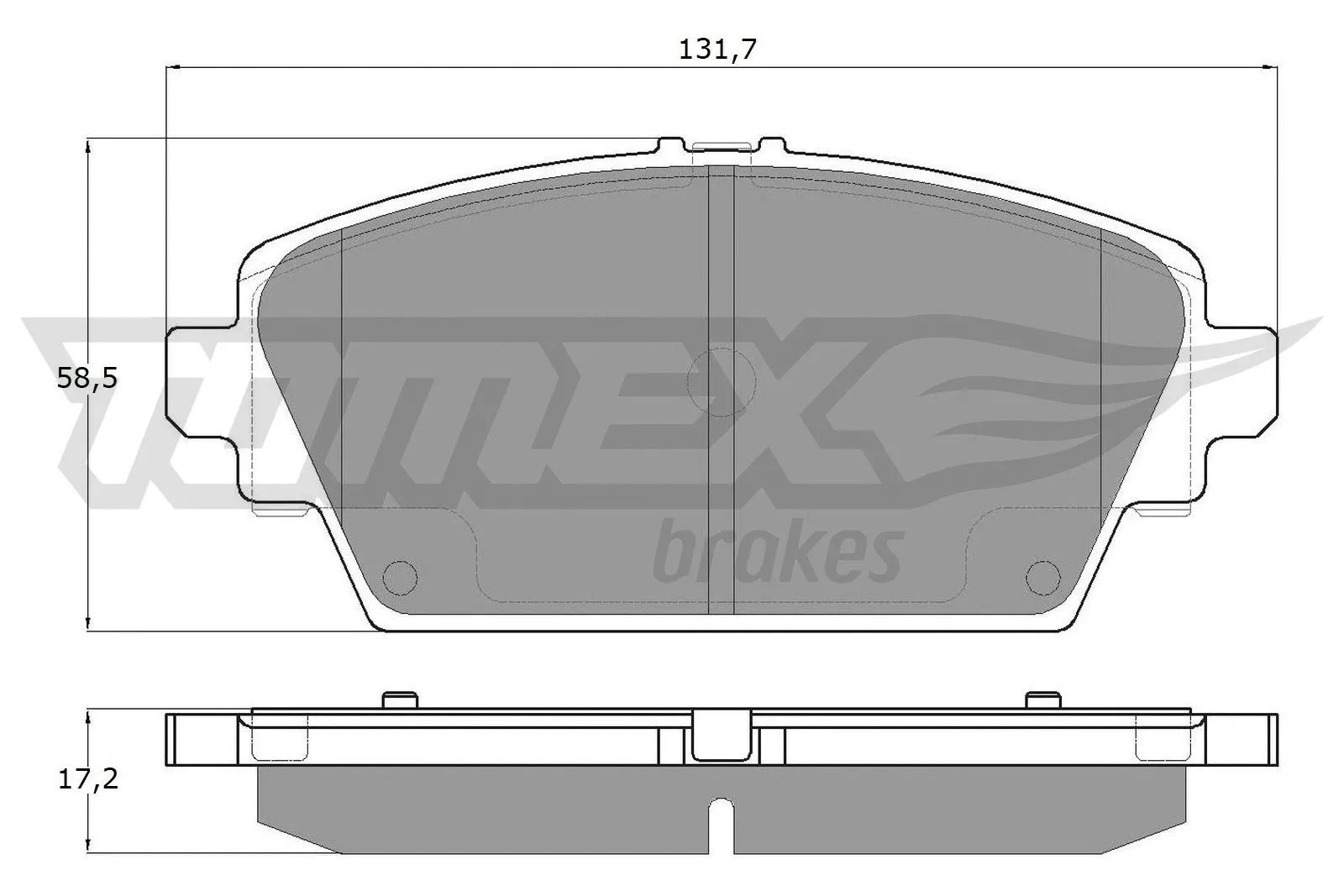 Brake Pad Set, disc brake (TX 12-94)
