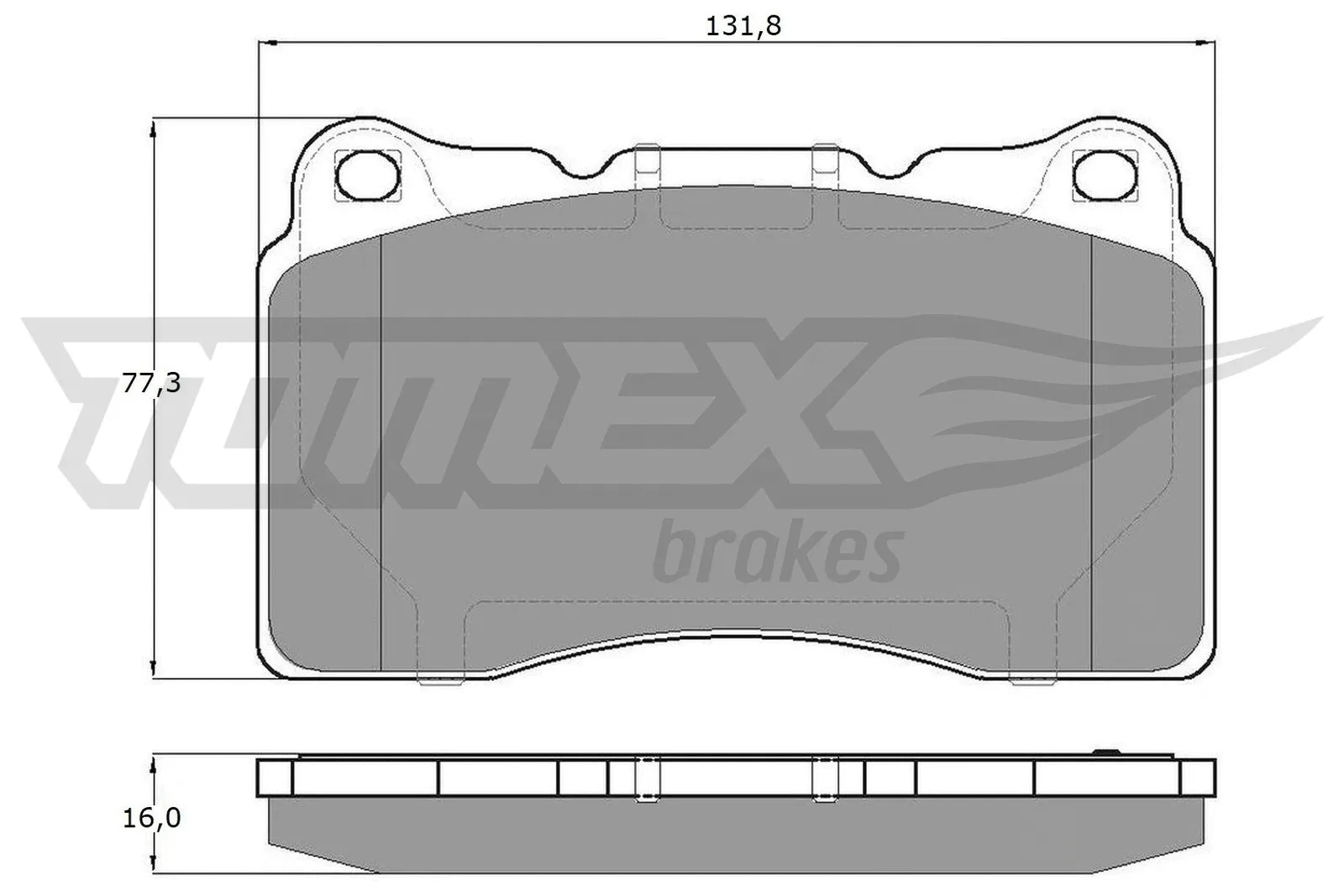 Brake Pad Set, disc brake (TX 17-961)
