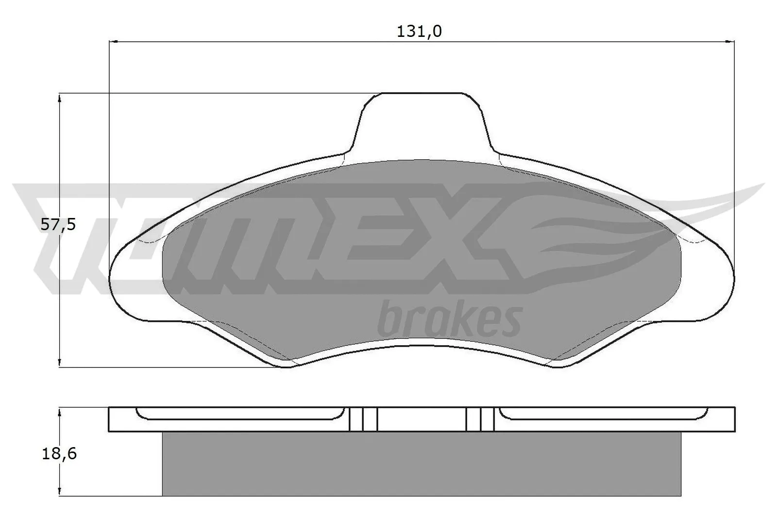 Brake Pad Set, disc brake (TX 10-82)
