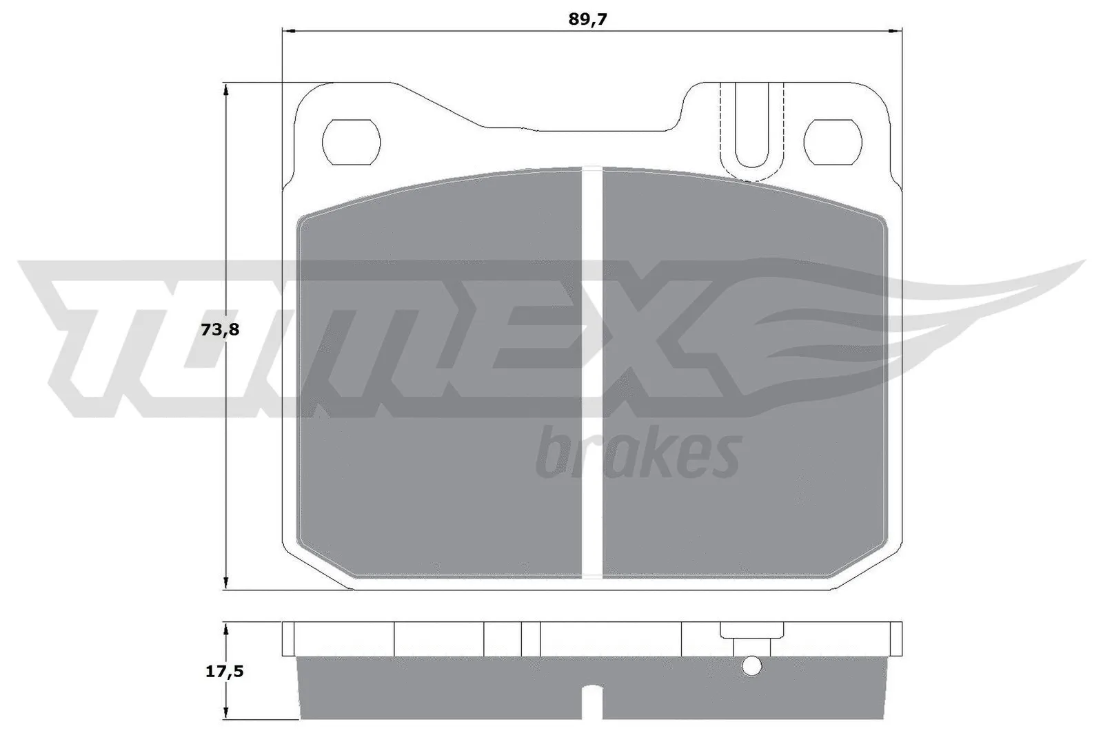 Brake Pad Set, disc brake (TX 10-222)