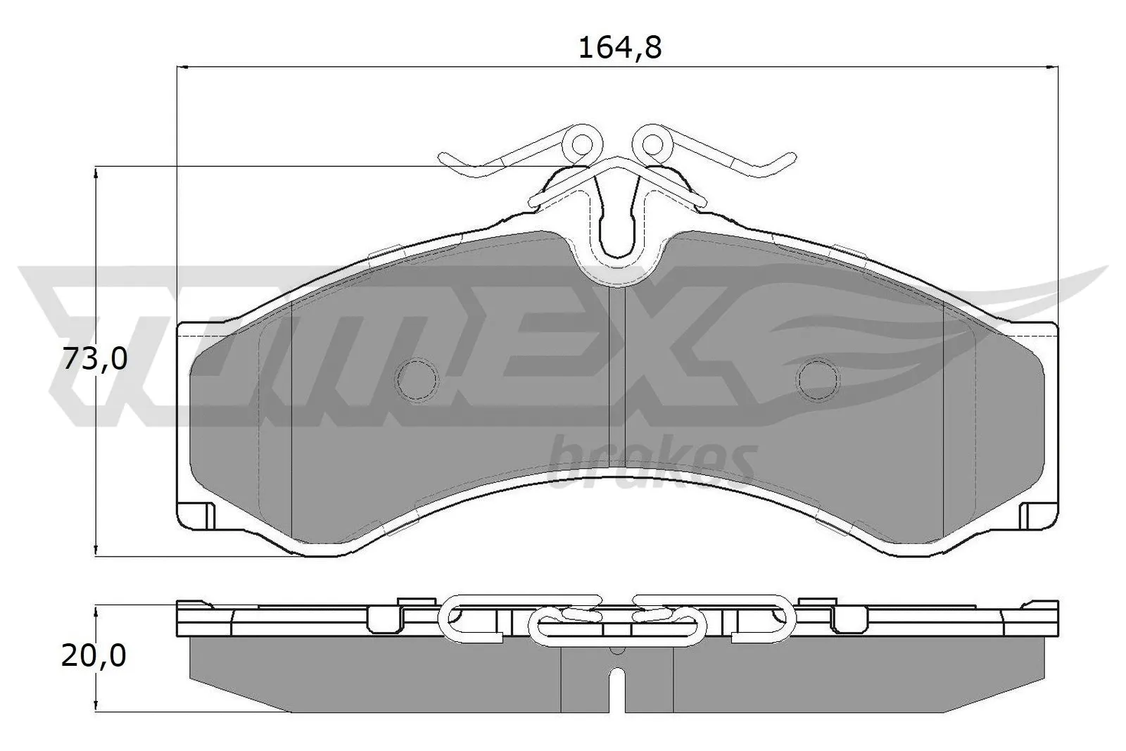 Brake Pad Set, disc brake (TX 11-48)