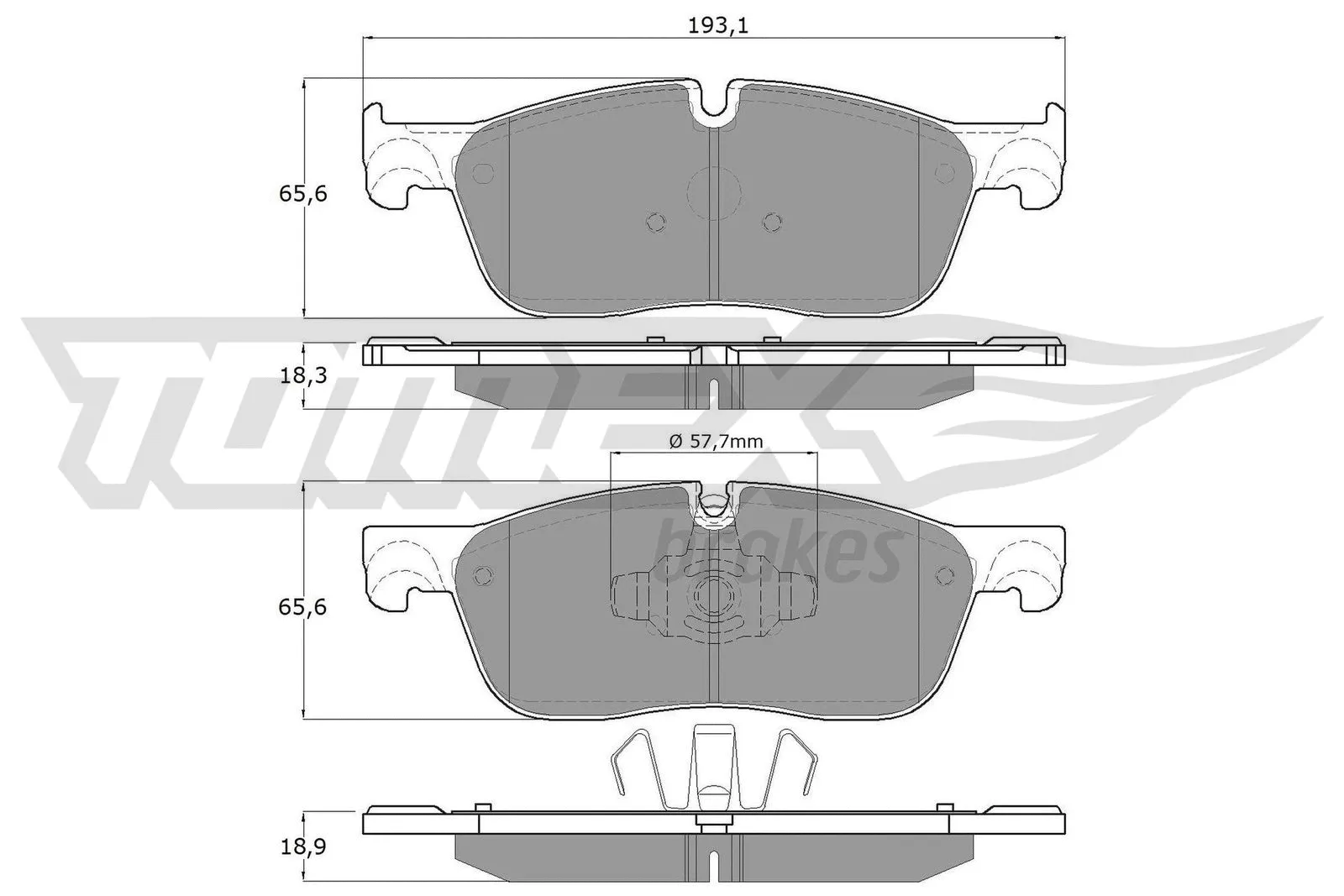 Brake Pad Set, disc brake (TX 18-151)