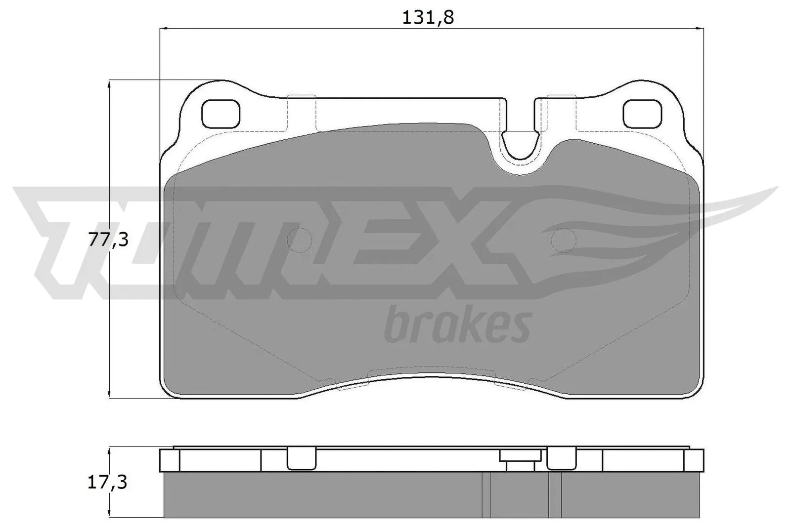 Brake Pad Set, disc brake (TX 16-72)