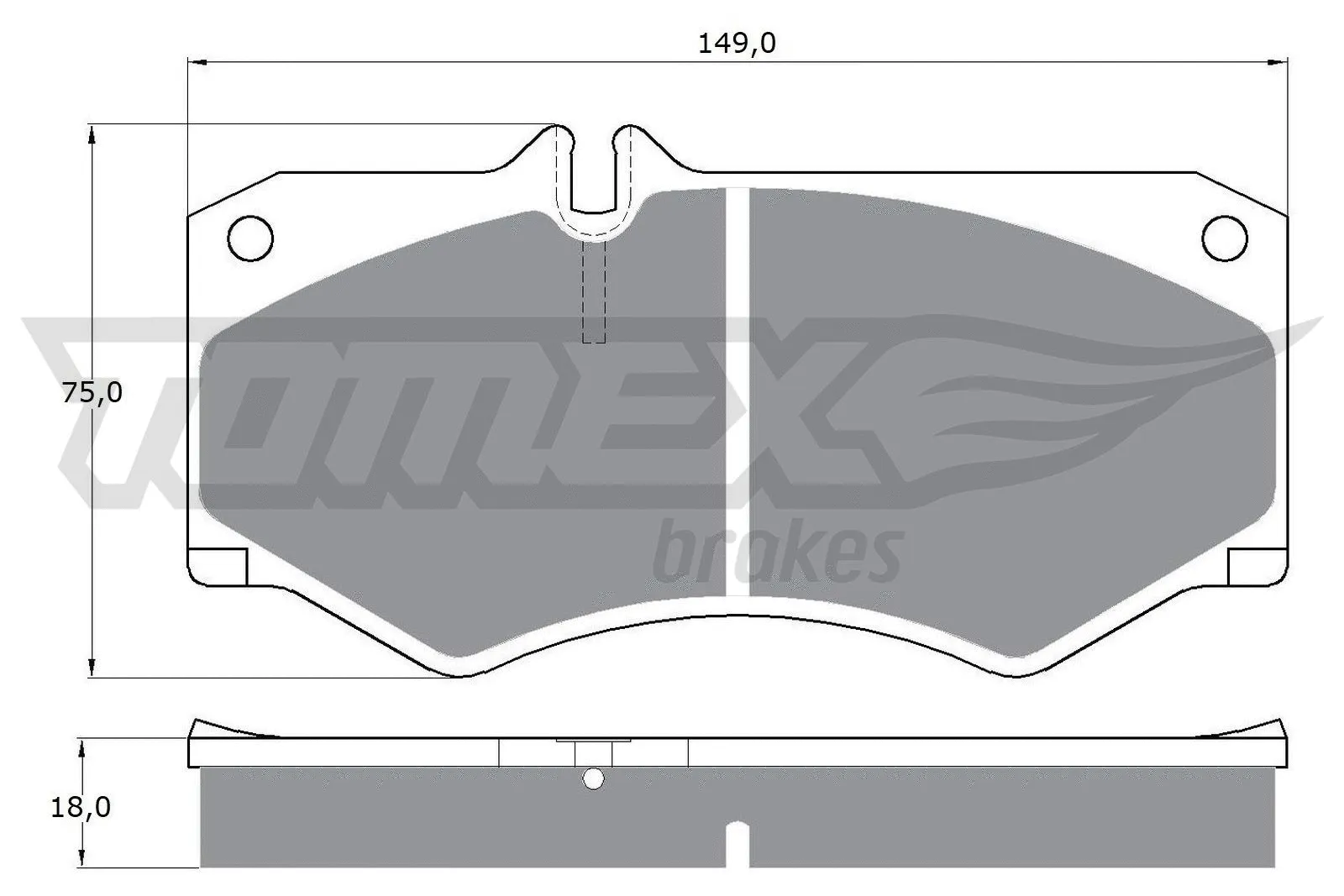 Brake Pad Set, disc brake (TX 10-20)