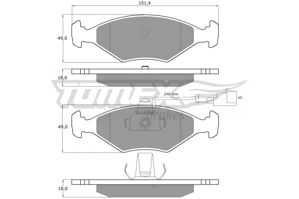Brake Pad Set, disc brake
