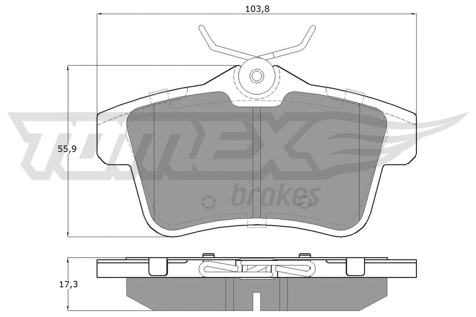 Brake Pad Set, disc brake (TX 16-60)