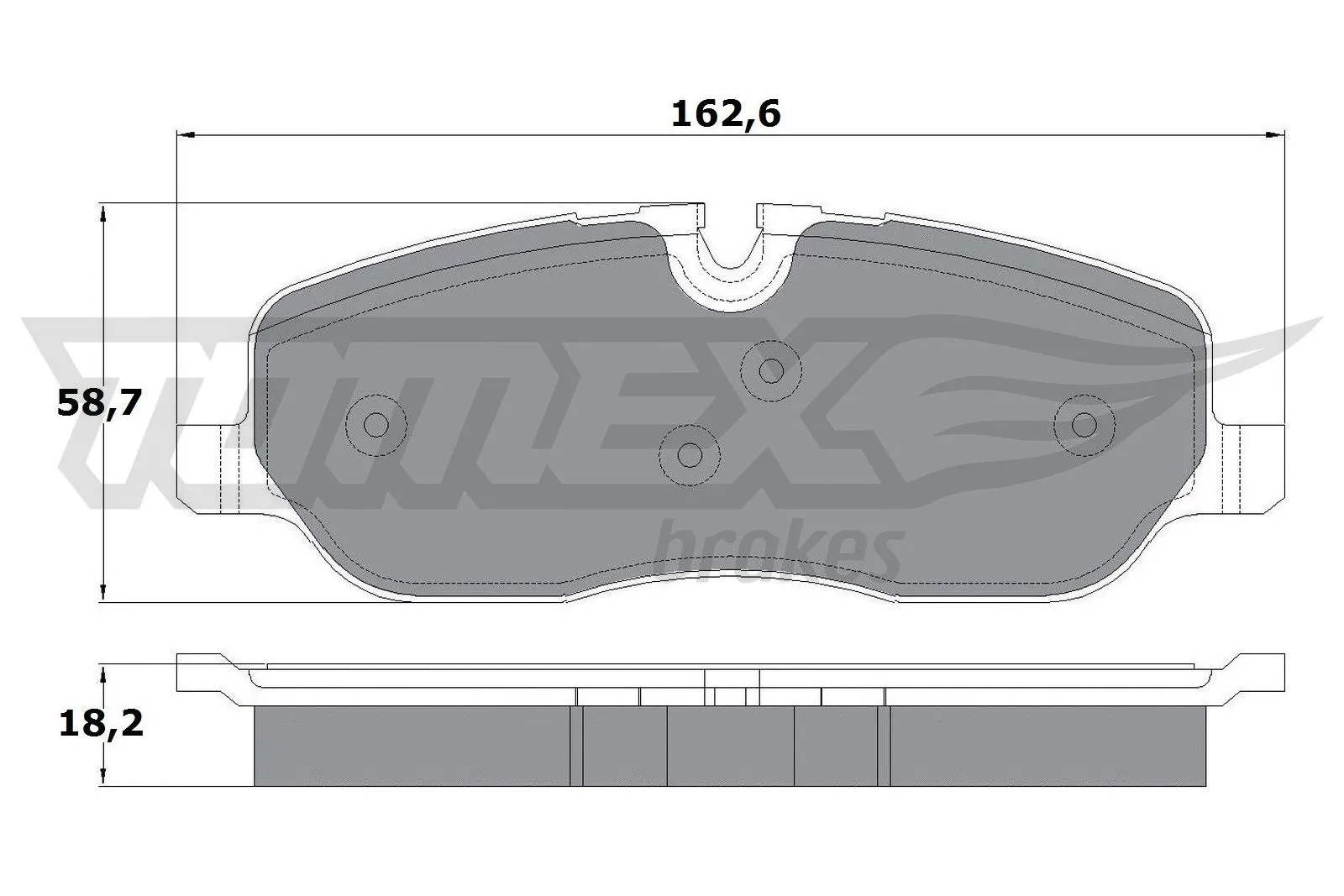 Brake Pad Set, disc brake (TX 17-71)