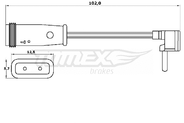 Warning Contact, brake pad wear (TX 30-78)