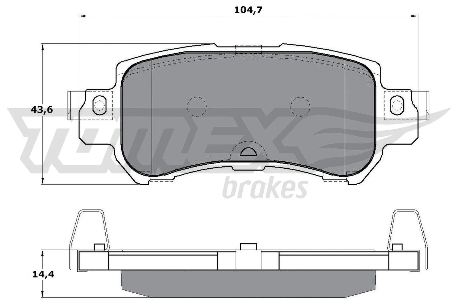 Brake Pad Set, disc brake (TX 17-26)