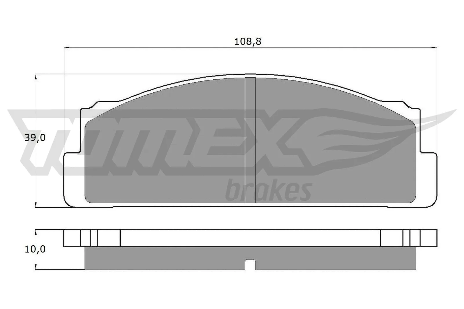 Brake Pad Set, disc brake (TX 10-24)