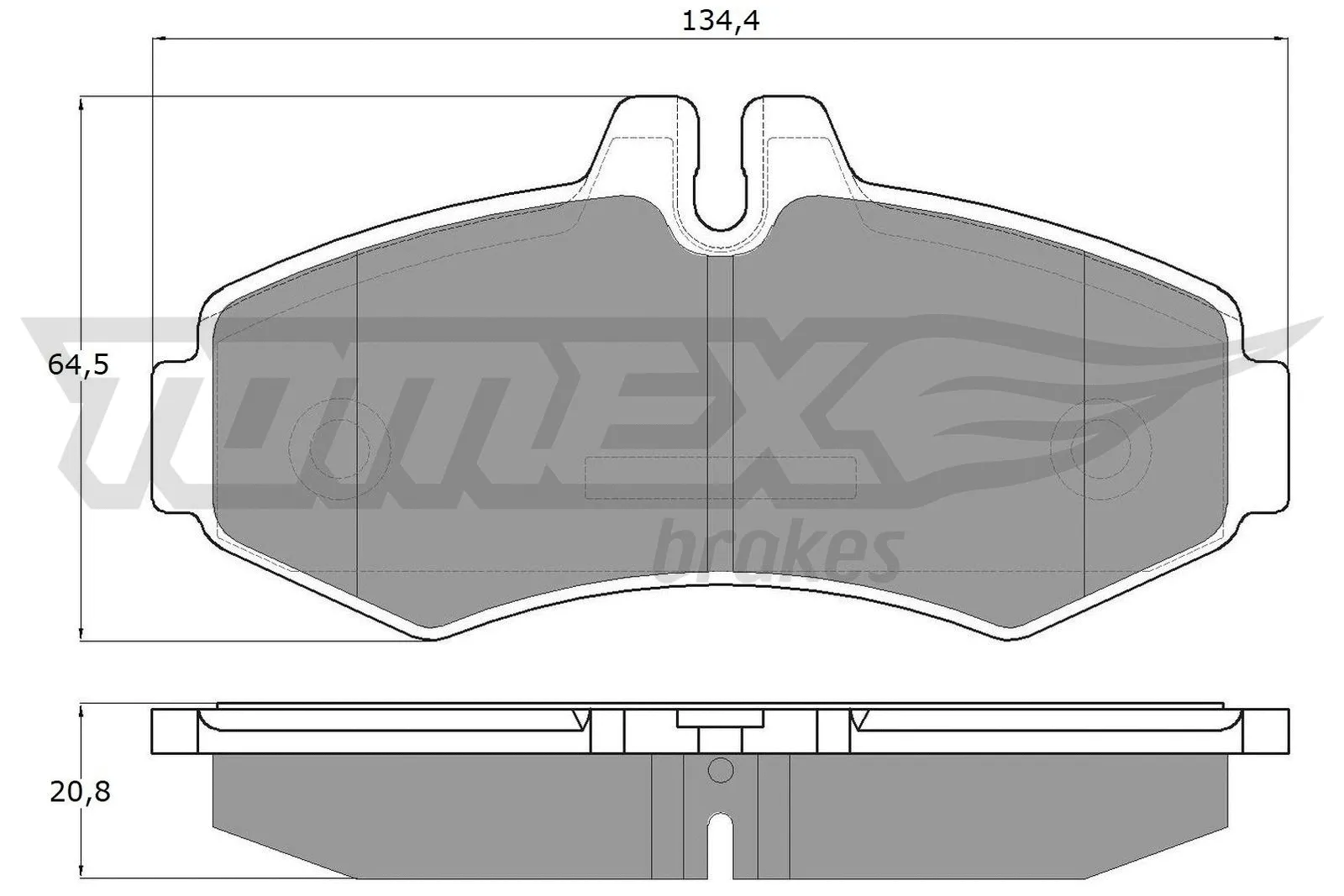 Brake Pad Set, disc brake (TX 12-23)